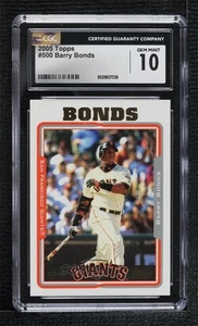2005 Topps Barry Bonds #500 CGC 10 Gem Mint - Picture 1 of 3