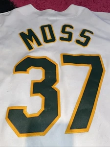 Camiseta Brandon Moss 2012 Auténtica MLB Stadium Majestic Equipo Cosida Hecha en EE. UU. L - Imagen 1 de 9