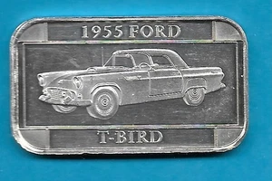 1955 FORD T-BIRD  .999 SILVER ART BAR - Picture 1 of 2