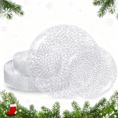 Lámpara de Rublo 60 Piezas Platos de Plástico Navidad, Transparente Desechable  Foto 1 de 4