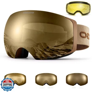 Odoland Magnetic Interchangeable Ski Goggles with 2 Lens, Large S - Picture 1 of 5