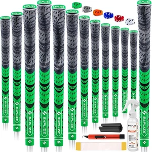 SAPLIZE Cross Cord Golf Grips Set of 13 Grips with Tape or Full Regripping Ki... - Picture 1 of 9