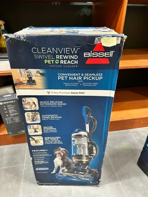 BISSELL CleanView Swivel Rewind Pet Reach Corded Stand Up Vacuum #3197 *NEW* - Image 1 of 4