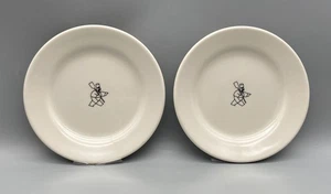 Homer Laughlin Pizza Chef Restaurant Geschirr 5 1/2" Brotteller 2er Set, 2022 - Bild 1 von 9