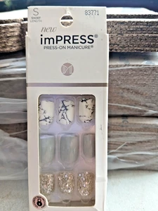 Nueva manicura a presión Kiss Impress #83771 longitud corta #83771 - Imagen 1 de 5