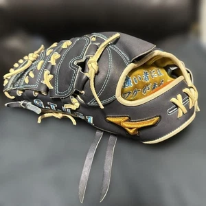 Guante de béisbol Mizuno Pro para zurdos en el campo pedido personalizado usado - Imagen 1 de 3