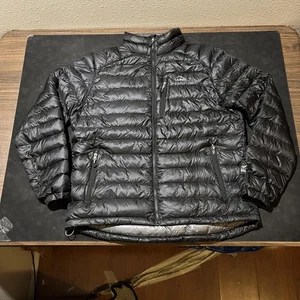 L.L.Bean Jacket Mens XL Black Ultralight 850 Down DownTek Pertex Packable Puffer - Picture 1 of 12