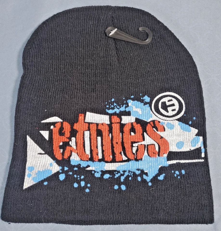 Etnies Beanie Skull Black Cap Hat NEW - Image 1 of 4