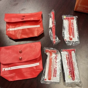 Vintage TWA Vinyl Bag pouch case - Picture 1 of 1
