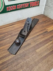 K165- Early Type Antique Stanley Bailey No. 8 PRE-LATERAL Solid Nut Plane - Picture 1 of 22