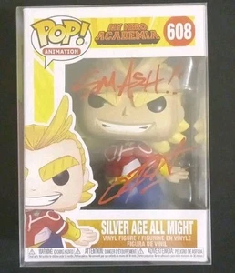 MY HERO ACADEMIA SILVER AGE ALL MIGHT FUNKO POP #608 SIGNED BY CHRISTOPHER SABAT - Bild 1 von 5