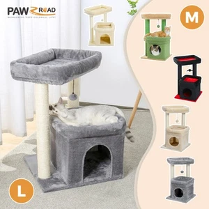 PAWZ Road Cat Tree Tower with Scratching Post Scratcher Condo Furniture Toys M/L - Picture 1 of 69