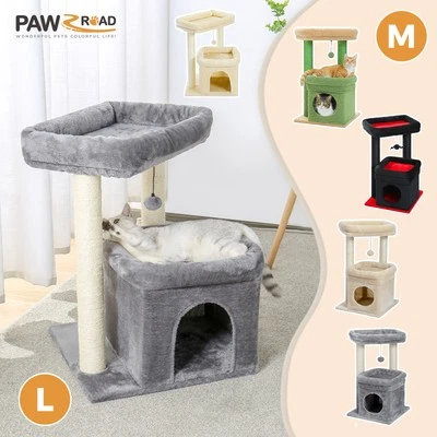 PAWZ Road Cat Tree Tower with Scratching Post Scratcher Condo Furniture Toys M/L - Image 1 of 4