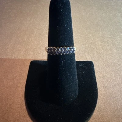 ANILLO IOLITA Y ORO AMARILLO 14K TALLA 6 Foto 1 de 4