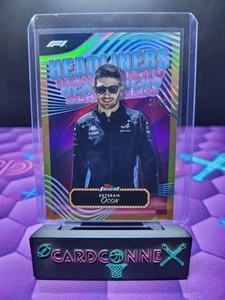 2024 Topps Finest Formula 1 Esteban Ocon Headliners Gold Refractor /50 #HL-5 - Picture 1 of 2