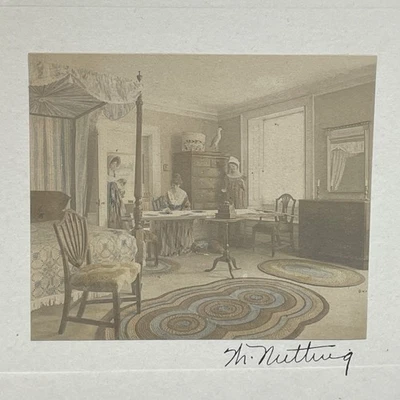 WALLACE NUTTING SIGNED TINTED INTERIOR - Attractive and original, signed by the - Image 1 of 3