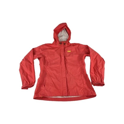 Chaqueta de lluvia para mujer Helly Hansen Loke talla L roja corral sudadera con capucha ligera HH Foto 1 de 4