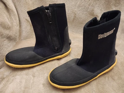 Botas de Vadeo Hodgman Buceo Pesca Para Hombres 8 Negras Neopreno Cremallera Lateral QwkShp Foto 1 de 4