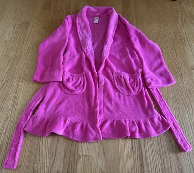 Circo Sleepwear Girl Robe Pink  Pockets Belt Tie Sz M 7-8 - Image 1 of 4