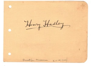 AMERICAN COMPOSER CONDUCTOR HENRY HADLEY AUTOGRAPH ON ALBUM PAGEOCT.14,1933 - Picture 1 of 1