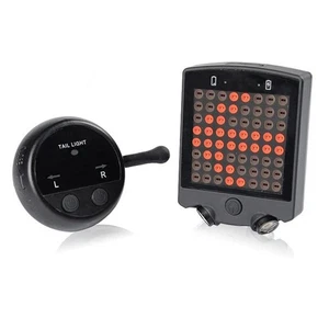 Bike Warning Tail Light USB Rechargeable   Remote Control Turn  Warning6350 - Bild 1 von 8