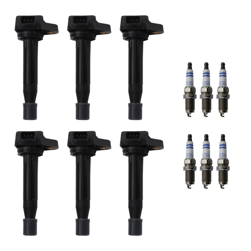 Kit de 6 bobinas de encendido Denso y 6 bujías Bosch Platinum para Accord RL TL V6 Foto 1 de 1