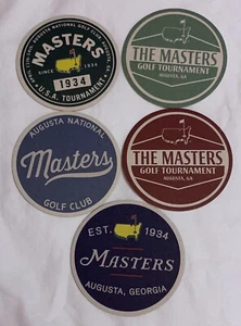 2025 Masters LOGO UNTERSETZER!  5er Set!  Aus AUGUSTA NATIONAL!  Flagge - Bild 1 von 3