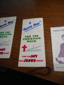 Vintage Christian Tract: 1973 - "A Battle Map" For The Christian Walk - In Color - Bild 1 von 1