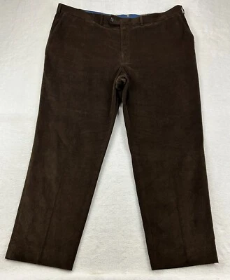 Pantalones de pana Lauren Ralph Lauren para hombre 42 x30 marrón pierna recta frente plano Foto 1 de 4