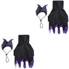 2 Sets Dogs Cats Cosplay Apparel Halloween Pet Bat Clothes Funny Christmas