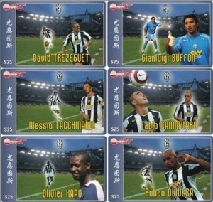 CHINA. FUTBOL - FOOTBALL. JUVENTUS - ITALIA, JUGADORES. SERIE DE 6 CARDS. (024) - Imagen 1 de 1