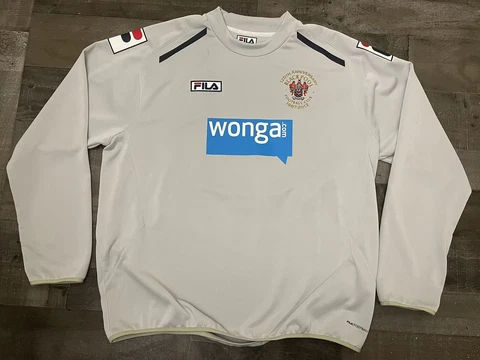 BLACKPOOL FC 125 2012/2013 SPECIAL ANNIVERSARY TOP FILA MEN 2XL LONGSLEEVE RARE Cover