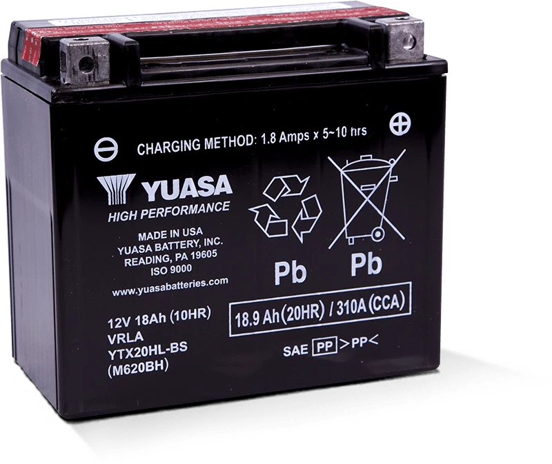 Batería AGM de alto rendimiento Yuasa YTX20HL-BS con botella Foto 1 de 1