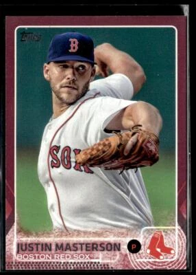 2015 Topps Justin Masterson Pink #/50 HS - Image 1 of 2