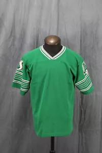 Saskatchewan Roughriders Jersey (VTG) - 1980s Away Green by Saxon - Men's - Picture 1 of 7