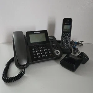 Panasonic Link2Cell Bluetooth Corded Cordless Telephone KX-TGF380c - Zdjęcie 1 z 12