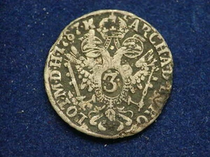 3 Kreuzer  ( Groschen ) 1787 G Josef II. Silber RDR W/22/97 - Picture 1 of 2