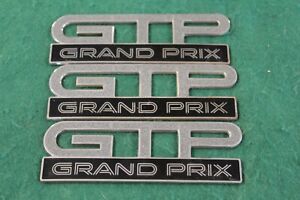 1993 1999 Pontiac GRAND PRIX GTP Metal Stick On Emblem LOT x3