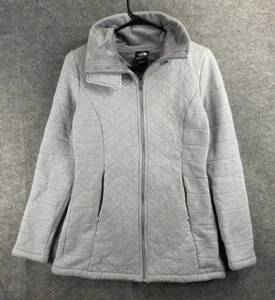 The North Face Sweater Women's Small Gray Full Zip Fleece Jacket - Picture 1 of 7