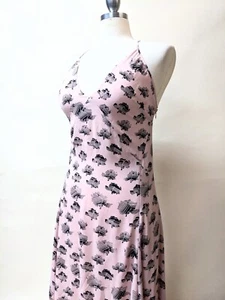 Rebecca Minkoff Pink Flapper Dress Strappy Art Deco Print Sz 6 - Picture 1 of 7