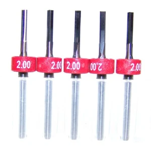 (5) 2.00mm (.0787") 3 TERMINALES DE CARBURO DE FLAUTA - 0 HÉLICE KYOCERA 1730Q0787.360 - Imagen 1 de 4