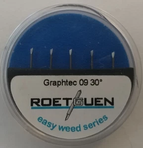 Original Roetguen Graphtec 09 30° Vinyl Cutter Plotter Blades - Picture 1 of 2