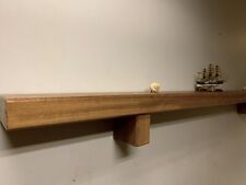 Solid Wood Iroko  Wall Shelf Handmade Offcuts