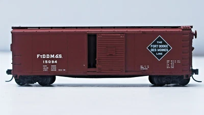 FDDM&S. N Scale. 40' Box Car SSD, Roof Walk. Road # FtDDM&S 15094. Atlas. New. - Image 1 of 3