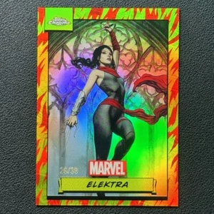 2024 Topps Chrome Marvel Elektra Human Torch /39 - Bild 1 von 2
