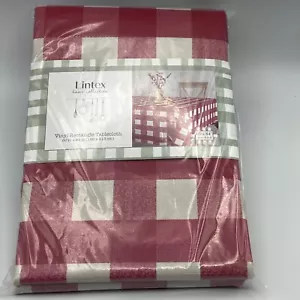 Lintex Home Bauernhaus Karo Vinyl Tischdecke 60x84 Rechteck Flanell Rückseite BBQ - Bild 1 von 4