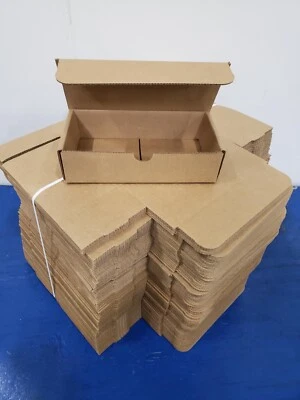 Corrugated Mailers For Packing, Shipping, 8"x4"x2", Kraft, 100/Bundle - Image 1 of 4