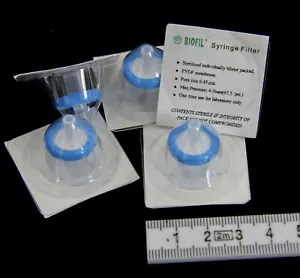Sale Sterile 13mm Syringe Driven Filter 0.45µm PVDF Membrane Free Shipping 5PCS - Picture 1 of 1
