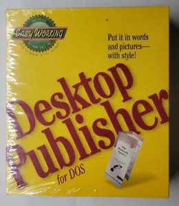Spinnaker Easy Working Desktop Publisher for DOS Big Box PC Software 1993 - Picture 1 of 2