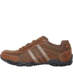 SKETCHERS Men Memory Foam Lace Up Comfortable DiMulo Casual Leather Shoe-UK 6-12 - Bild 1 von 6